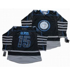 Winnipeg Jets #15 Tanner Glass black ice jerseys