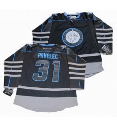 Winnipeg Jets #31 Ondrej Pavelec black ice Jersey
