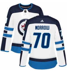 Womens Adidas Winnipeg Jets 70 Joe Morrow Authentic White Away NHL Jersey 
