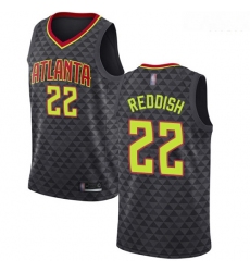 Hawks #22 Cam Reddish Black Basketball Swingman Icon Edition Jersey