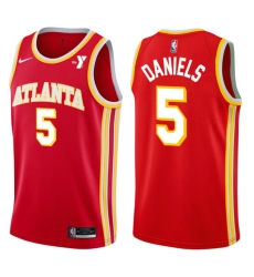 Men Atlanta Hawks #5 Dyson Daniels Red Stitched Swingman Basketball Jersey