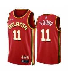 Men's Atlanta Hawks #11 Trae Young 2022-23 Red Icon Edition Stitched Jersey