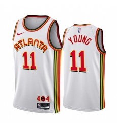 Men's Atlanta Hawks #11 Trae Young 2022-23 White Association Edition Stitched Jersey