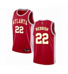 Mens Atlanta Hawks 22 Cam Reddish Authentic Red Basketball Jersey Statement Edition 