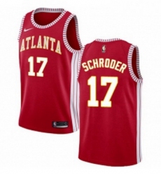 Womens Nike Atlanta Hawks 17 Dennis Schroder Swingman Red NBA Jersey Statement Edition 