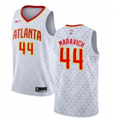 Womens Nike Atlanta Hawks 44 Pete Maravich Authentic White NBA Jersey Association Edition
