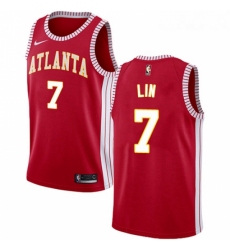 Womens Nike Atlanta Hawks 7 Jeremy Lin Swingman Red NBA Jersey Statement Edition 