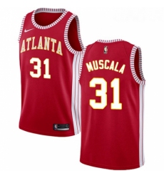 Youth Nike Atlanta Hawks 31 Mike Muscala Authentic Red NBA Jersey Statement Edition 