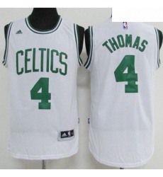 Boston Celtics 4 Isaiah Thomas White Stitched NBA Jersey 