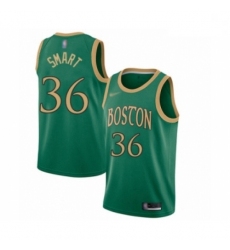 Celtics 36 Marcus Smart Green Basketball Swingman City Edition 2019 20 Jersey