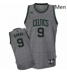 Celtics 9 Rajon Rondo Grey Static Fashion Stitched NBA Jersey 