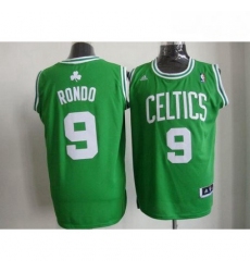 Celtics 9 Rajon Rondo Stitched Green White Number NBA Jersey 