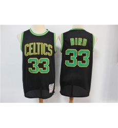 Celtics Bape 33 Larry Bird Black Hardwood Classics Jersey