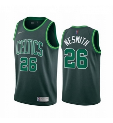 Men Boston Celtics 26 Aaron Nesmith Green NBA Swingman 2020 21 Earned Edition Jersey