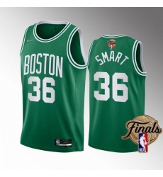 Men Boston Celtics 36 Marcus Smart 2022 Green NBA Finals Stitched Jersey