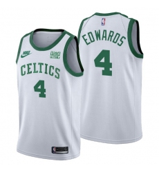 Men Boston Celtics 4 Carsen Edwards Men Nike Releases Classic Edition NBA 75th Anniversary Jersey White