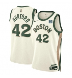 Men Boston Celtics 42 Al Horford White 2023 24 City Edition Stitched Basketball Jersey