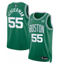 Men Boston Celtics 55 Baylor Scheierman Kelly Green 2024 Draft Icon Edition Stitched Basketball Jersey