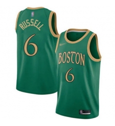 Men Boston Celtics 6 Bill Russell Green Stitched Basketball Jerseys
