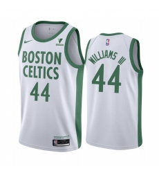 Men Nike Boston Celtics 44 Robert Williams III White NBA Swingman 2020 21 City Edition Jersey