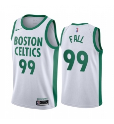 Men Nike Boston Celtics 99 Tacko Fall White NBA Swingman 2020 21 City Edition Jersey