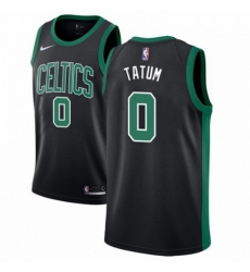 Mens Adidas Boston Celtics 0 Jayson Tatum Swingman Black NBA Jersey Statement Edition 