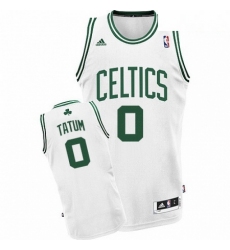 Mens Adidas Boston Celtics 0 Jayson Tatum Swingman White Home NBA Jersey 
