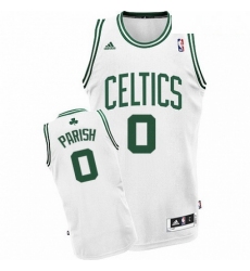 Mens Adidas Boston Celtics 0 Robert Parish Swingman White Home NBA Jersey 