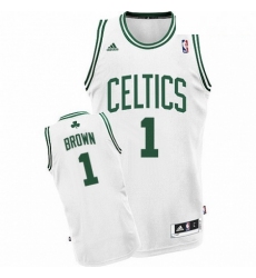 Mens Adidas Boston Celtics 1 Walter Brown Swingman White Home NBA Jersey