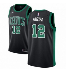 Mens Adidas Boston Celtics 12 Terry Rozier Swingman Black NBA Jersey Statement Edition 