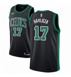 Mens Adidas Boston Celtics 17 John Havlicek Authentic Black NBA Jersey Statement Edition