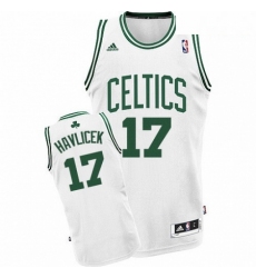 Mens Adidas Boston Celtics 17 John Havlicek Swingman White Home NBA Jersey