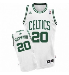 Mens Adidas Boston Celtics 20 Gordon Hayward Swingman White Home NBA Jersey 