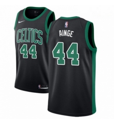 Mens Adidas Boston Celtics 44 Danny Ainge Swingman Black NBA Jersey Statement Edition