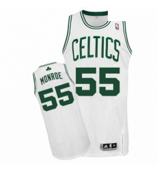 Mens Adidas Boston Celtics 55 Greg Monroe Authentic White Home NBA Jersey 