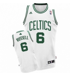 Mens Adidas Boston Celtics 6 Bill Russell Swingman White Home NBA Jersey
