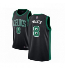 Mens Boston Celtics 8 Kemba Walker Authentic Black Basketball Jersey Statement Edition 