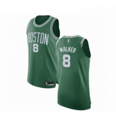 Mens Boston Celtics 8 Kemba Walker Authentic GreenWhite No Road Basketball Jersey Icon Edition 
