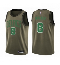 Mens Boston Celtics 8 Kemba Walker Swingman Green Salute to Service Basketball Jersey 