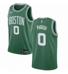 Mens Nike Boston Celtics 0 Robert Parish Swingman GreenWhite No Road NBA Jersey Icon Edition 