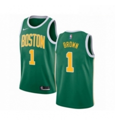 Mens Nike Boston Celtics 1 Walter Brown Green Swingman Jersey Earned Edition