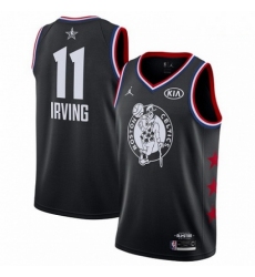 Mens Nike Boston Celtics 11 Kyrie Irving Black Basketball Jordan Swingman 2019 All Star Game Jersey 