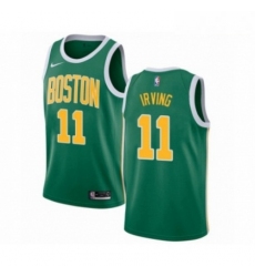 Mens Nike Boston Celtics 11 Kyrie Irving Green Swingman Jersey Earned Edition 