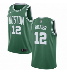 Mens Nike Boston Celtics 12 Terry Rozier Swingman GreenWhite No Road NBA Jersey Icon Edition 