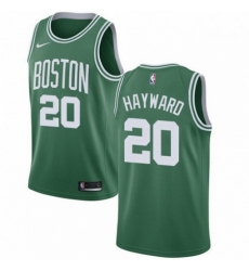 Mens Nike Boston Celtics 20 Gordon Hayward Swingman GreenWhite No Road NBA Jersey Icon Edition 