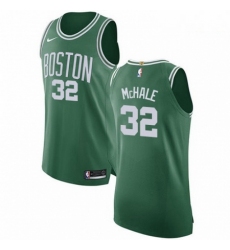 Mens Nike Boston Celtics 32 Kevin Mchale Authentic GreenWhite No Road NBA Jersey Icon Edition 