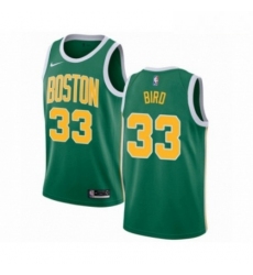 Mens Nike Boston Celtics 33 Larry Bird Green Swingman Jersey Earned Edition