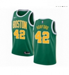 Mens Nike Boston Celtics 42 Al Horford Green Swingman Jersey Earned Edition