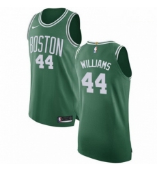 Mens Nike Boston Celtics 44 Robert Williams Authentic GreenWhite No Road NBA Jersey Icon Edition 