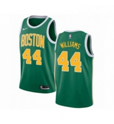 Mens Nike Boston Celtics 44 Robert Williams Green Swingman Jersey Earned Edition 